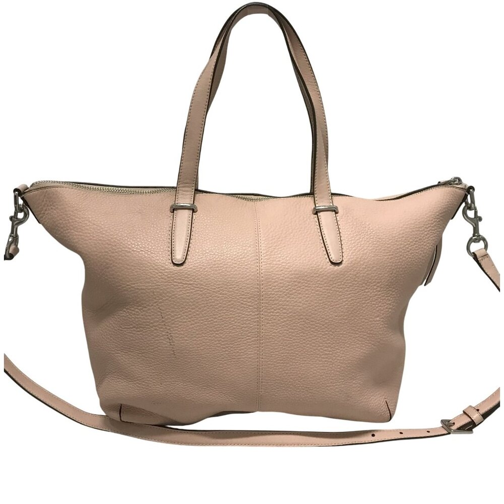 COACH Bleecker Crossbody Bag Pebbled Pink Leather Tote 27930